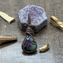 Load image into Gallery viewer, Ruby in Zoisite Pendant