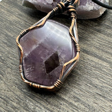 Load image into Gallery viewer, Chevron Amethyst Pendant