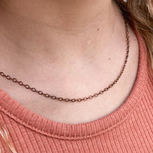 Load image into Gallery viewer, Antiqued Copper Figure 8 Chain