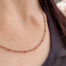 Load image into Gallery viewer, Antiqued Copper Satellite Chain
