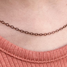 Load image into Gallery viewer, Antiqued Copper Figure 8 Chain