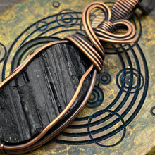 Load image into Gallery viewer, Black Tourmaline Heart Pendant