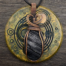 Load image into Gallery viewer, Black Tourmaline Heart Pendant