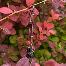 Load image into Gallery viewer, Dangly Black Tourmaline Earrings
