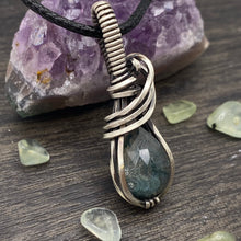 Load image into Gallery viewer, Moss Agate Doublet Pendant

