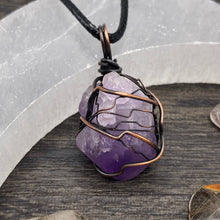 Load image into Gallery viewer, Raw Amethyst Pendant
