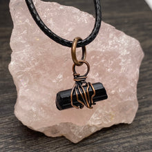 Load image into Gallery viewer, Small Simple Black Tourmaline Pendant
