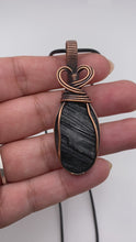 Load and play video in Gallery viewer, Black Tourmaline Heart Pendant
