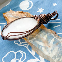 Load image into Gallery viewer, Oval Selenite Pendant
